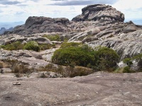 Vrcholové žulové skalní formace