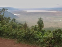 Ngorongoro - kaldera, celkový pohled