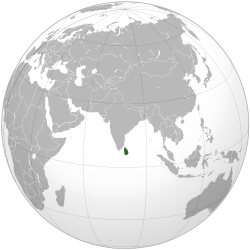 Mapa - Sri Lanka