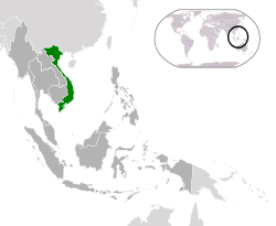 Mapa - Vietnam