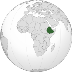 Mapa - Etiopie
