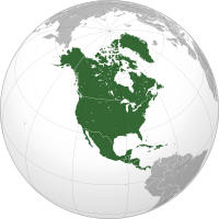 Mapa - Severní Amerika