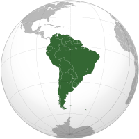 Mapa - Jižní Amerika