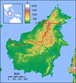 Mapa - Borneo