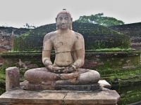 Socha sedícího Buddhy
