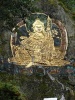 Reliéf Buddhy na skalní stěně severně od Thimphu
